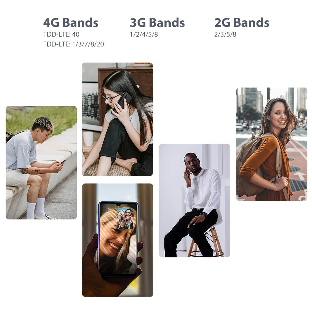 A80 Plus Smartphone, 6.49 Inch HD + Waterdrop Screen Face Unlock, Android 10.0 Unlocked Phone with 4680mAh Big Battery, Dual SIM 4G Phone