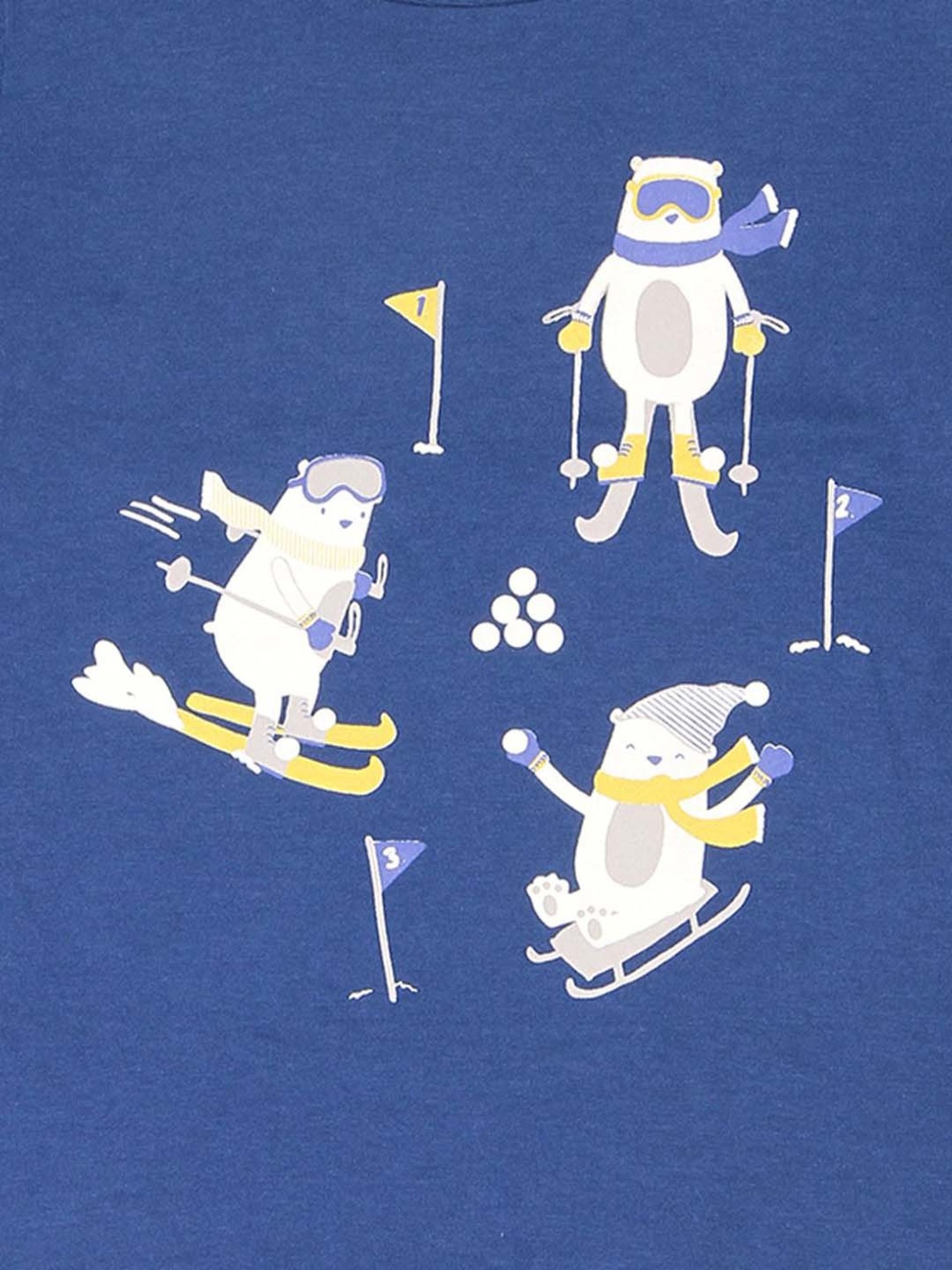 Mothercare Kids Navy Printed Full Sleeves T-Shirt