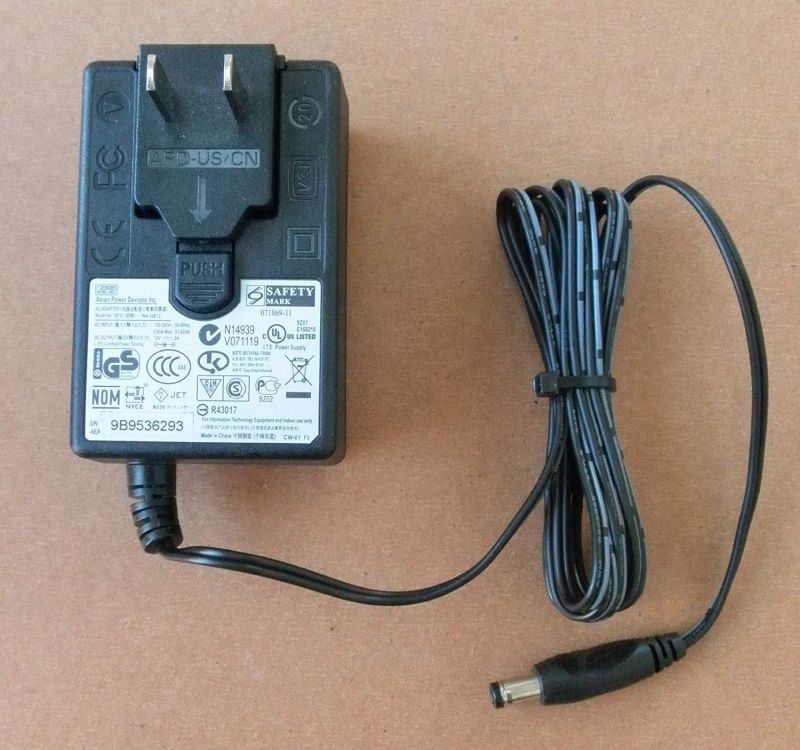 APD WA-24E12 12V DC 2A Power AC Adapter for Seagate FreeAgent FW External HDD Hard Drive - Black - Positive tip