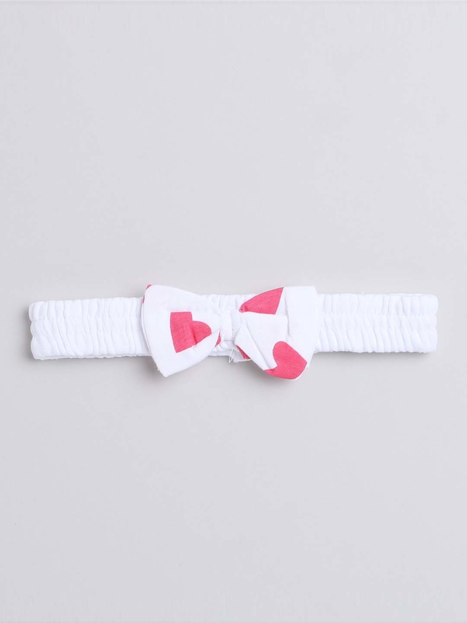 Bumzee Kids Pink & White Cotton Printed Full Sleeves Bodysuit Set