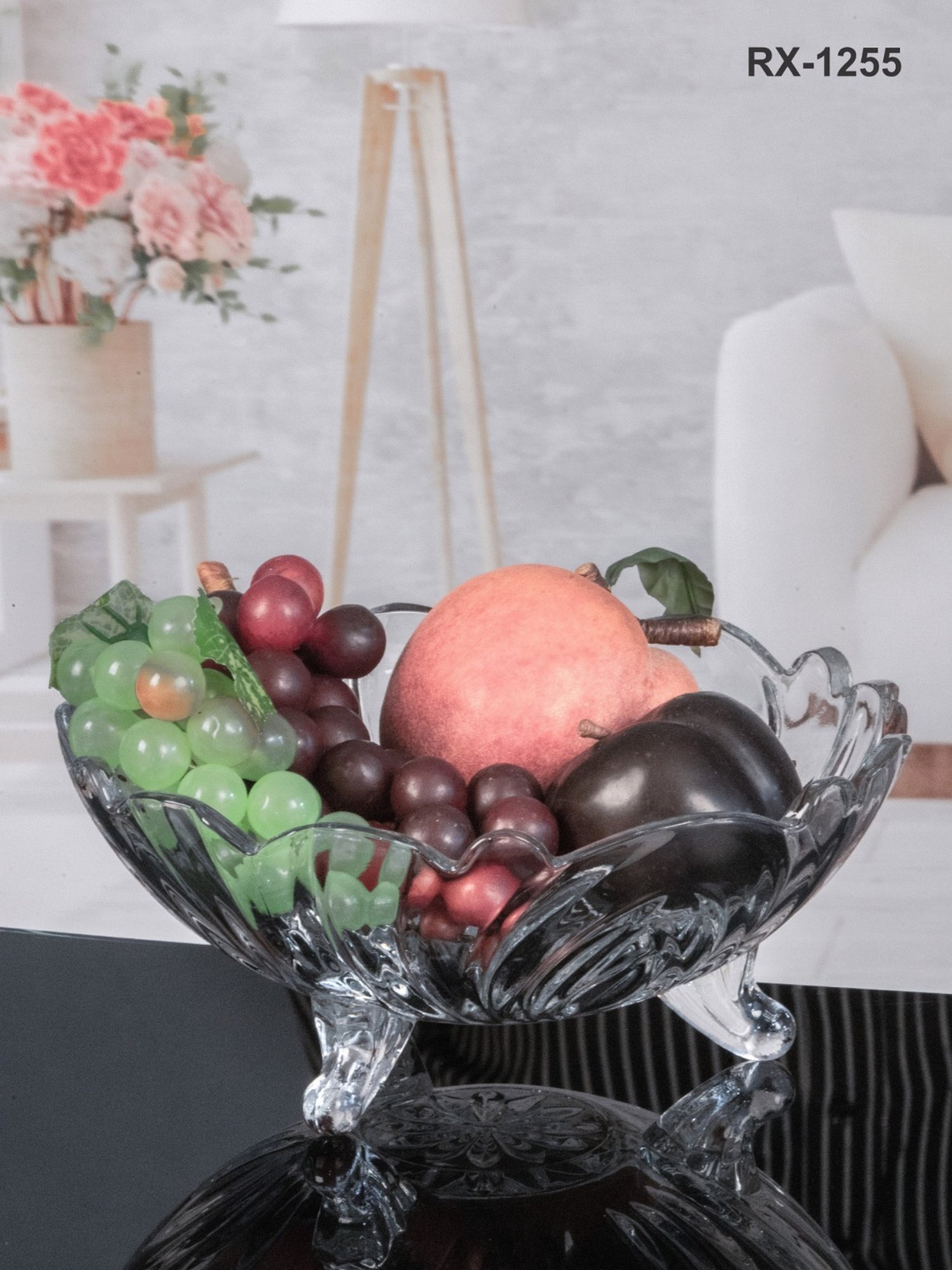 ROXX Transparent Glass Serving Bowl