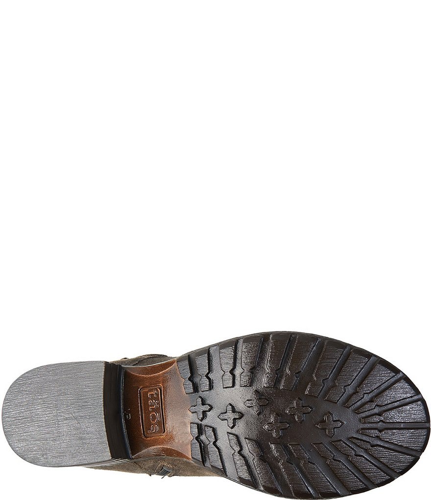 Taos Footwear Crave Distressed Leather Combat Booties