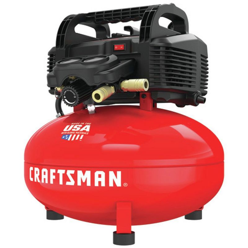 Craftsman CMEC6150R 0.8 HP 6 Gallon Oil-Free Pancake Air Compressor