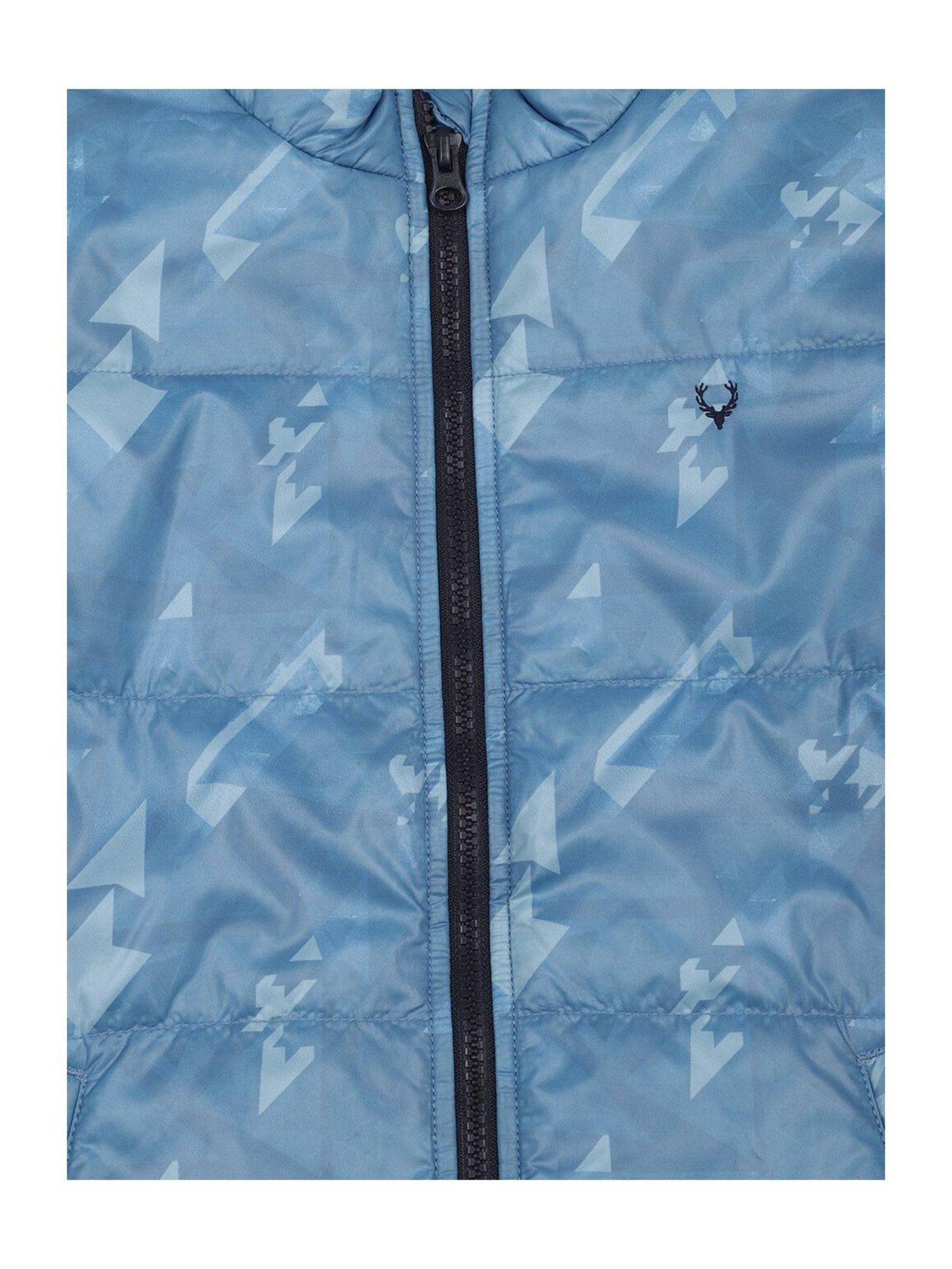 Allen Solly Junior Blue Printed Full Sleeves Jacket