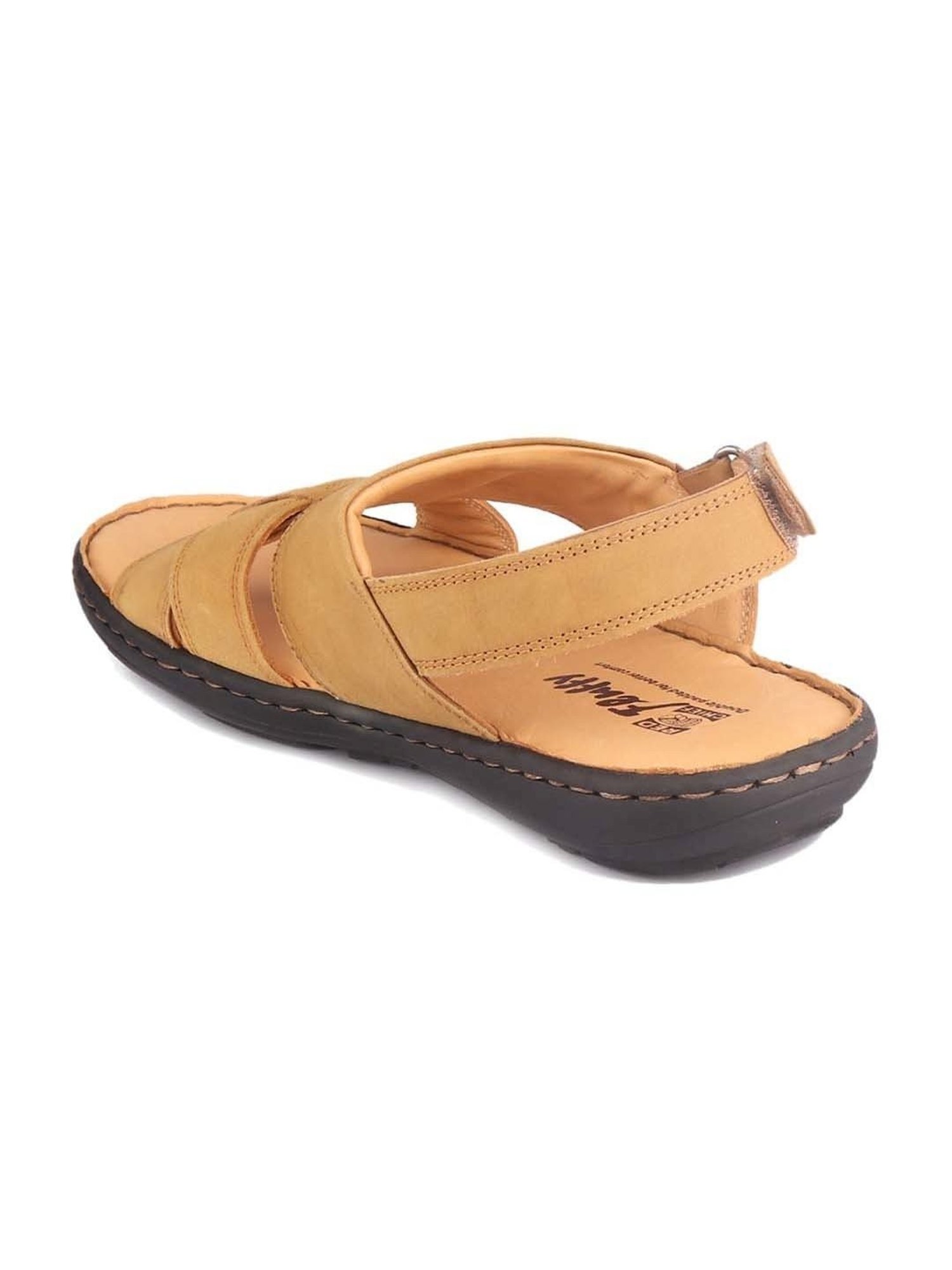 Red Chief Men's Beige Back Strap Sandals