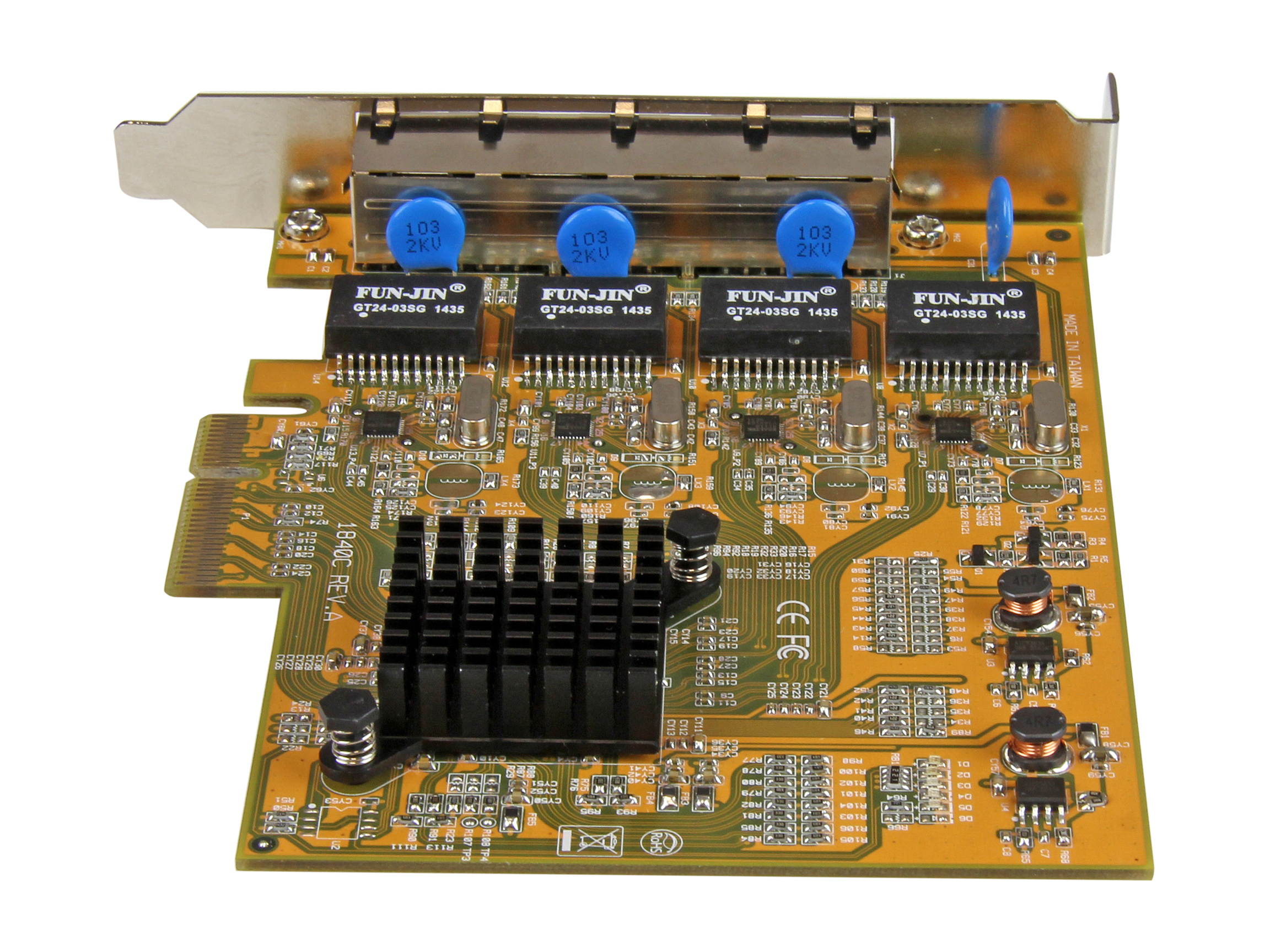 Digium 1TE435BF Four (4) Span Digital T1/E1/J1/Pri PCI-Express X1 Card