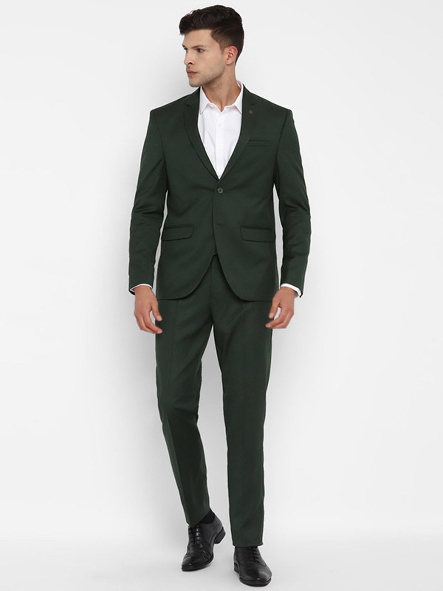 Turtle Green Slim Fit Two Piece Suit