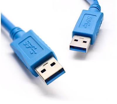 DTECH CU0121 6 ft. Blue USB 3.0 A Male to A Male Cable 6 feet
