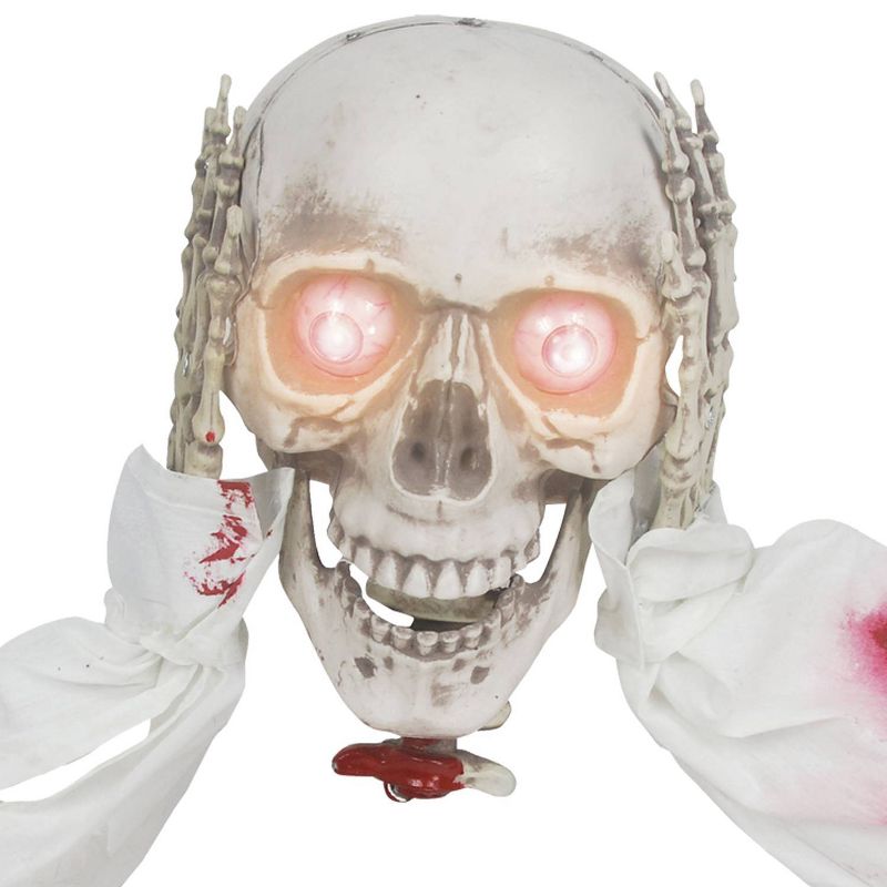 26" Groundbreaker Head Off Skeleton Halloween Decorative Holiday Scene Props