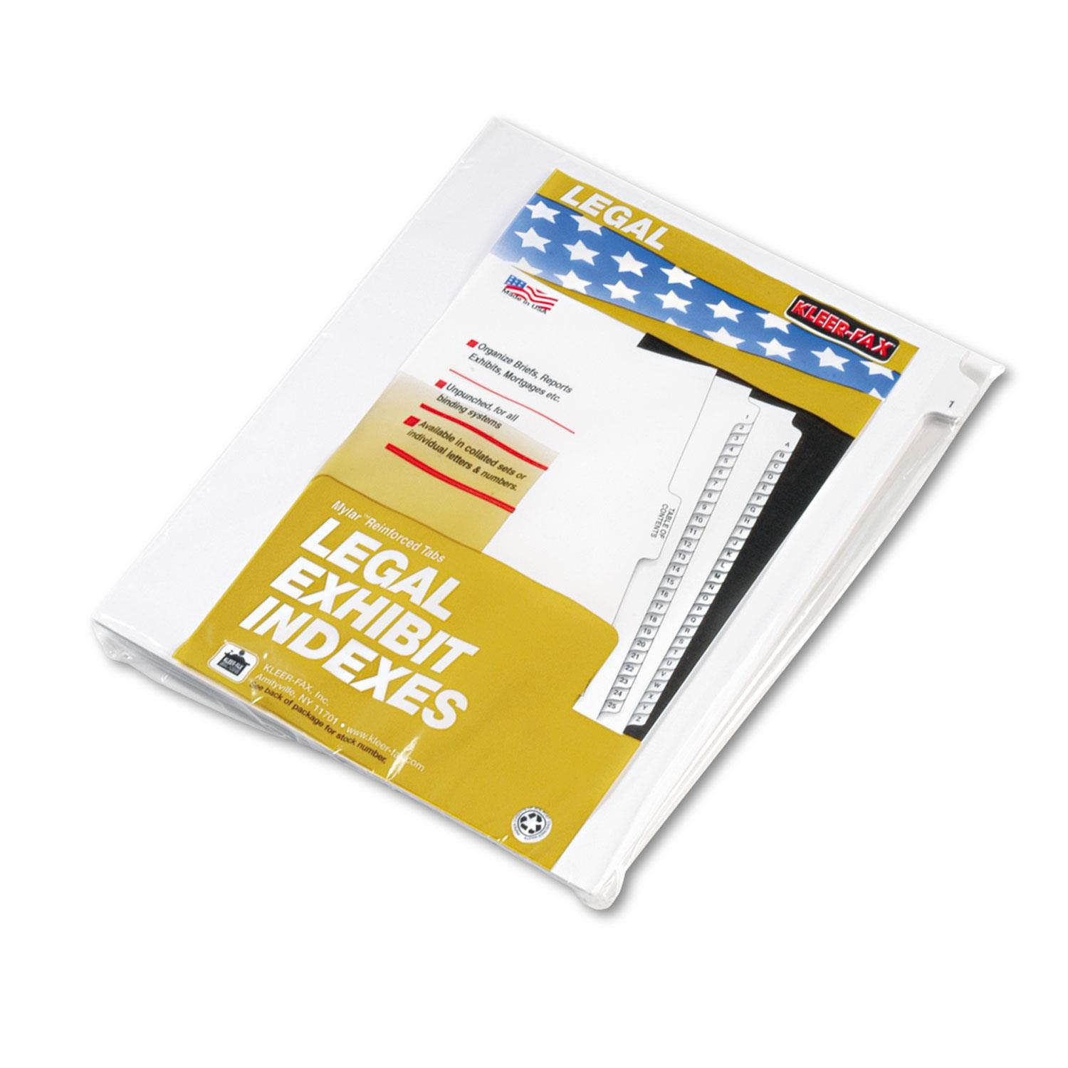 Kleer-Fax 80000 Series Numerical Side Tab Index Divider