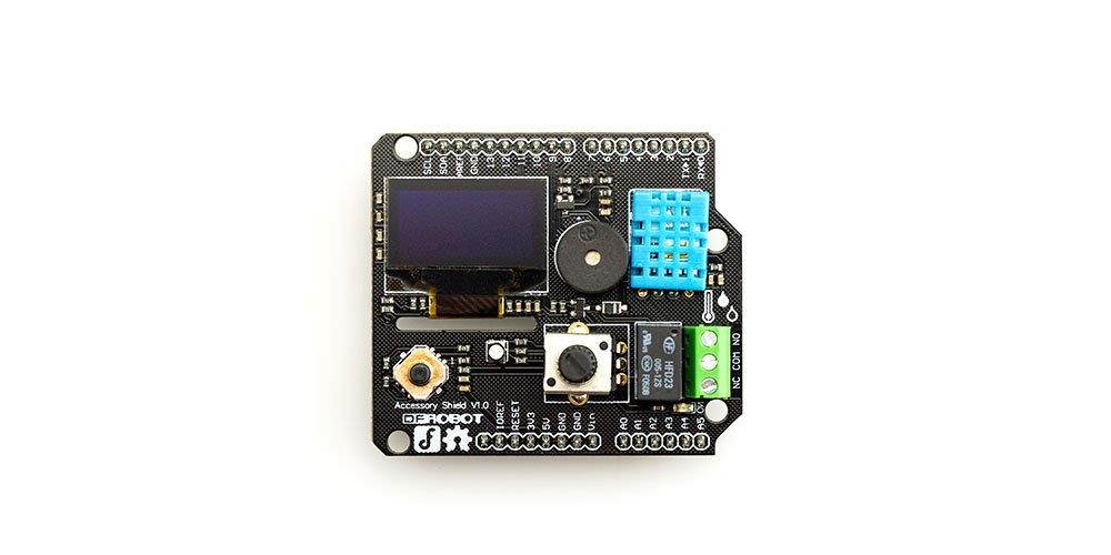 DFRobot Accessory Shield for Bluno (Compatible with Arduino Uno)