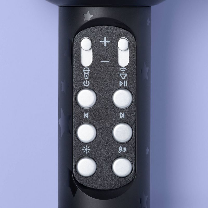 Rite Lite 7.5" Hanukkah Musical with 5 Chanukah Songs Microphone - Black