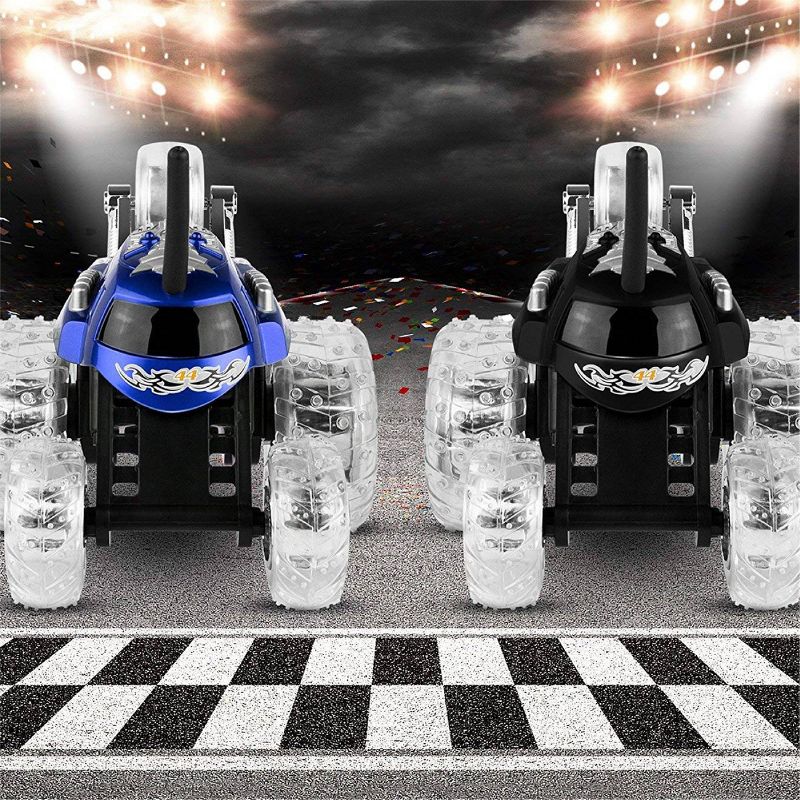 Sharper Image RC Monster Spinning Car - Black and Blue - 2pk