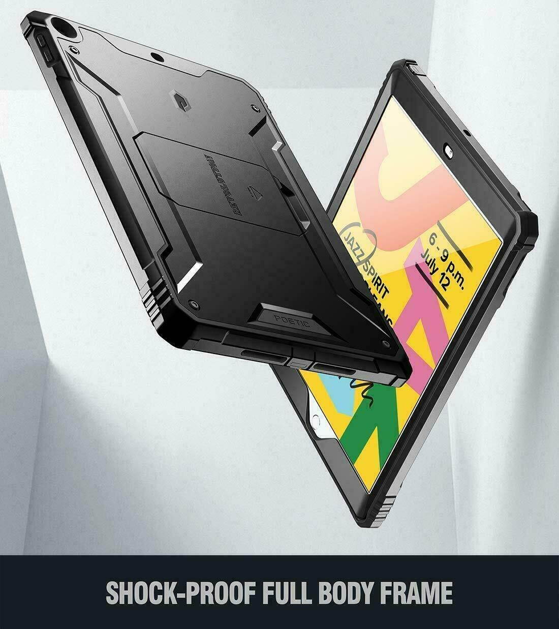 Case For Apple iPad 10.2 (2020&2019) Tablet With Kickstand Cover Black