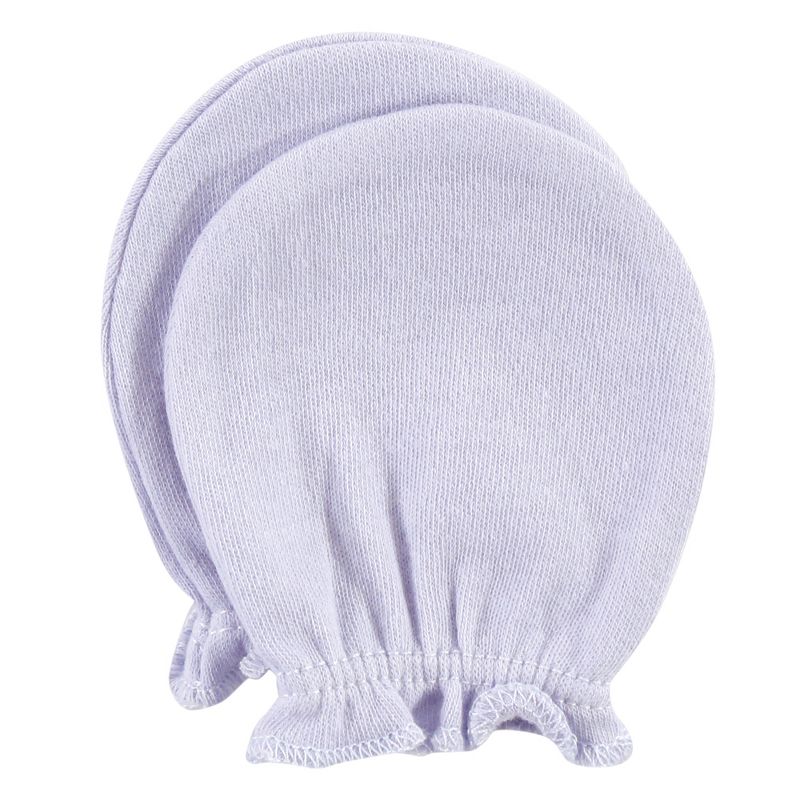 Hudson Baby Infant Girl Cotton Scratch Mittens, Enchanted Forest, 0-6 Months