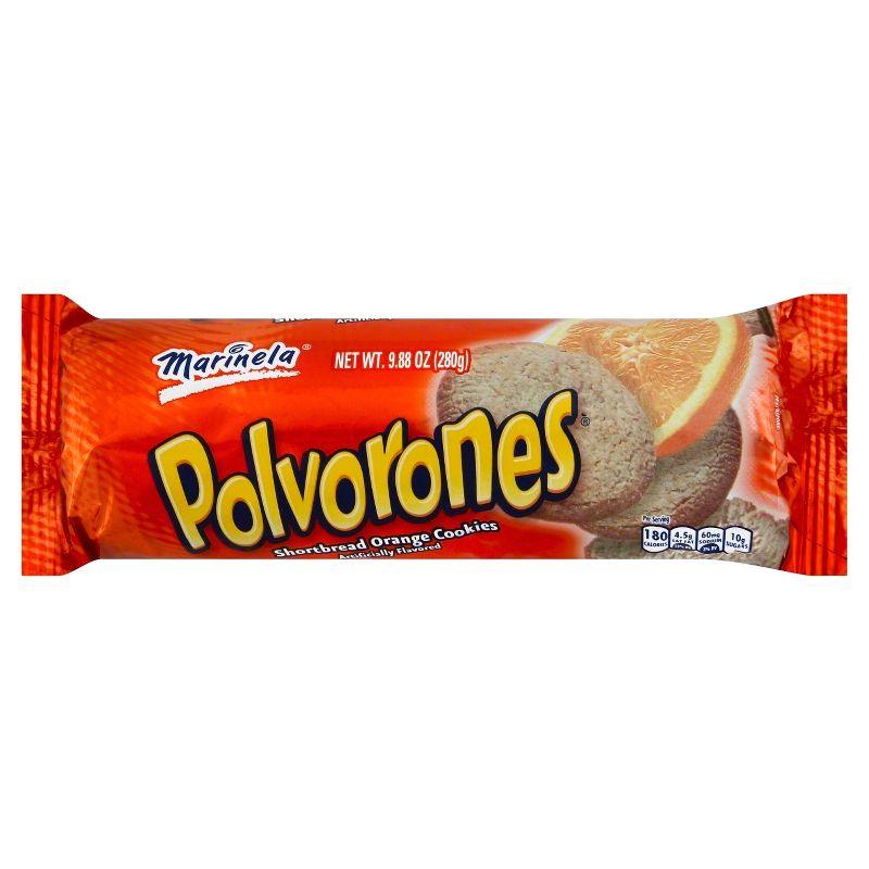 Marinela Polvorones Shortbread Orange Cookies -9.88oz