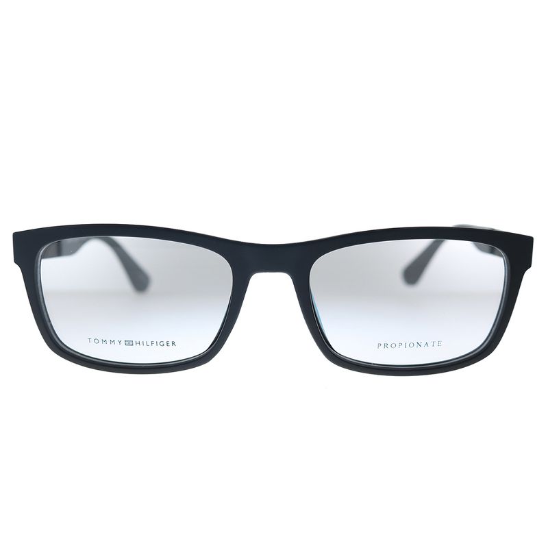 Tommy Hilfiger TH 1522 003 Unisex Rectangle Eyeglasses Matte Black 54mm