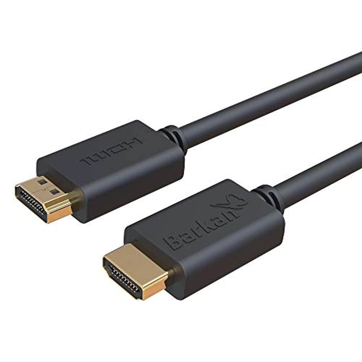 barkan 35ft hdmi cable, high speed+ ultra-high definition 4k, with ethernet, black