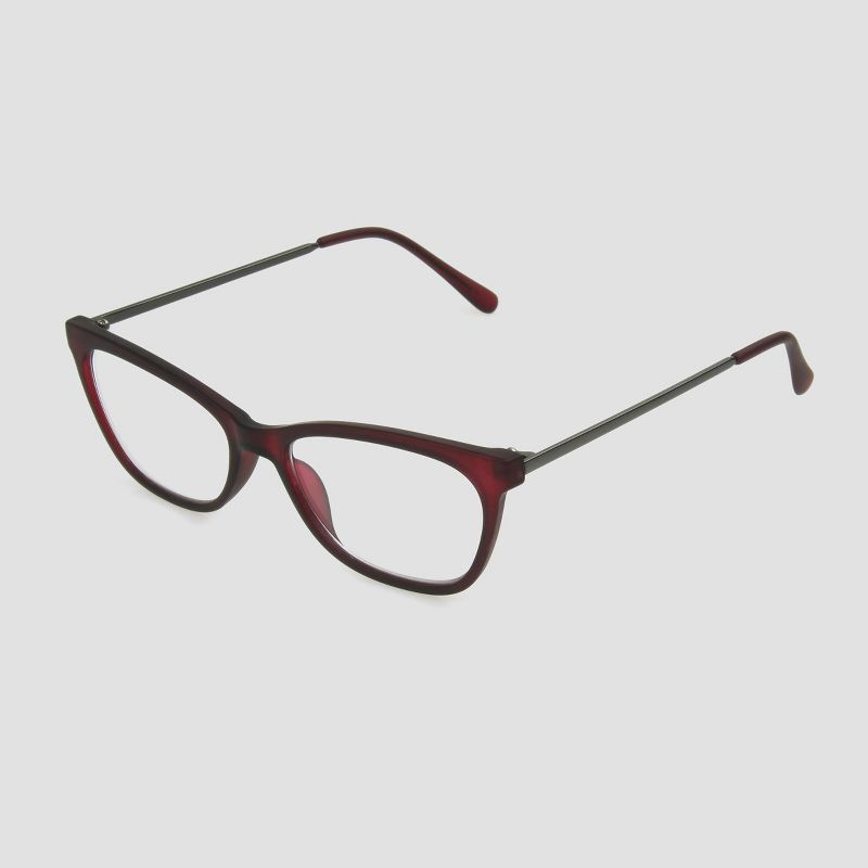 Women's Cateye Blue Light Filtering Glasses - A New Day™ Red/Wine
