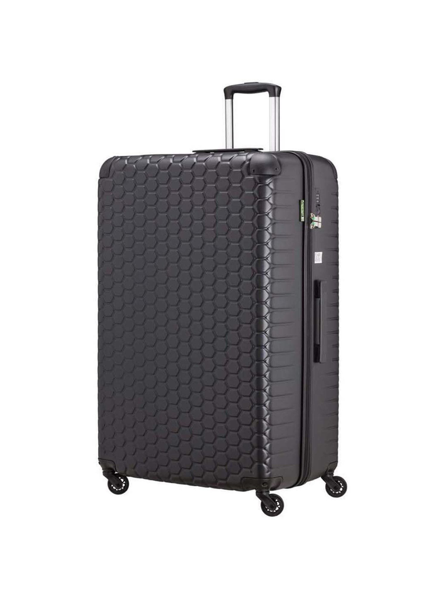 CARPISA 4 Wheel BLACK Extra Large Hard Cabin Trolley - 52 cm