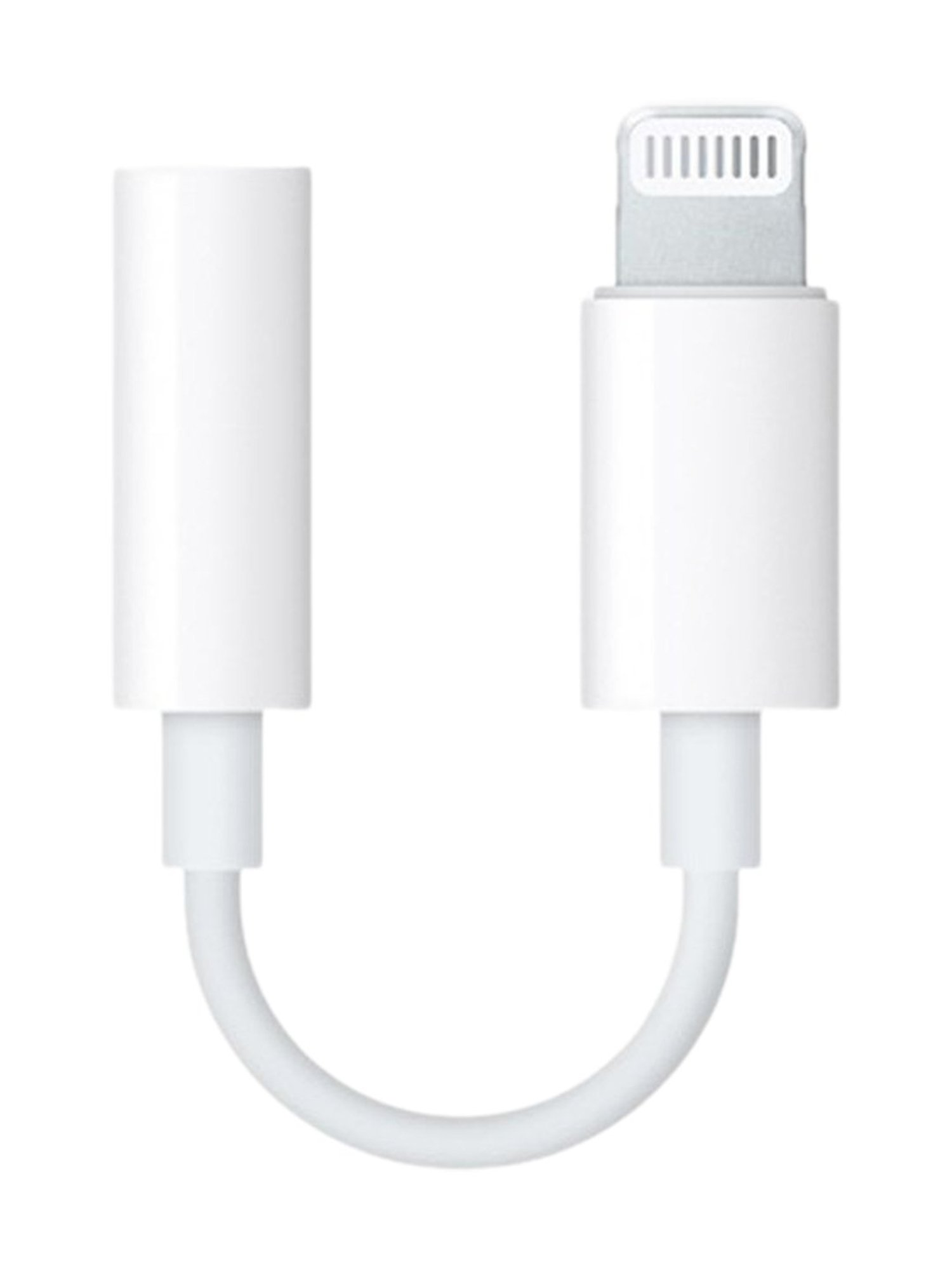 Apple Lightning To 3.5mm Headphone Adapter (MMX62ZM/A, White)
