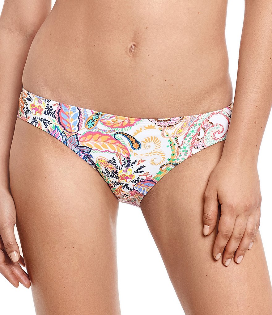 kate spade new york Dandelion Floral Mini Ruffle Swim Top