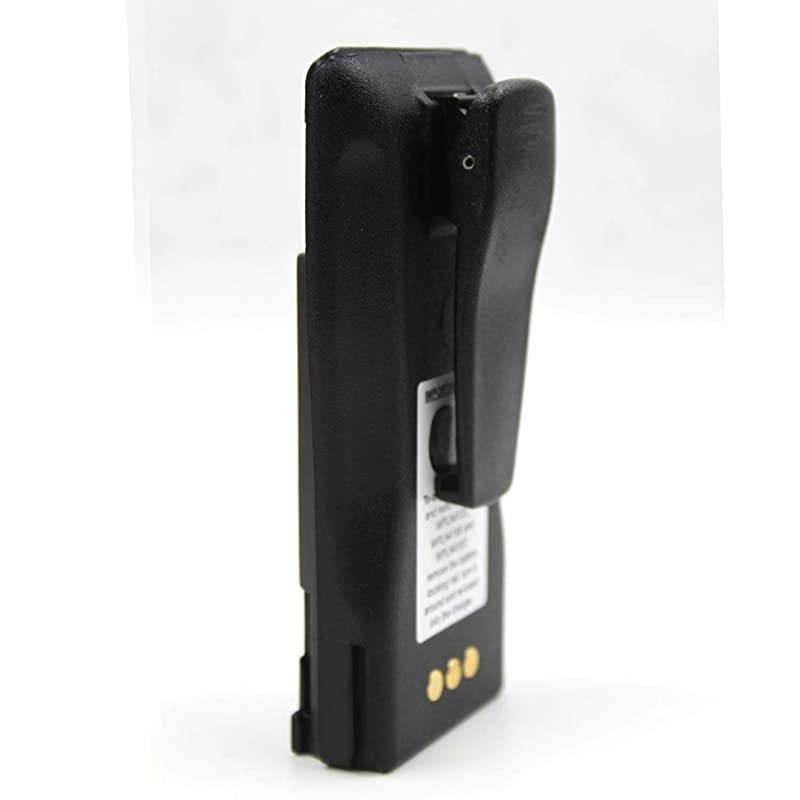 72V 1800mAh NiMH Battery NNTN4497 Compatible for Motorola Radio NNTN4496 CP040 CP150 CP200 CP200D CP380 CP200XLS EP450 EP450 PR400 GP3188 GP3688 Walkie Talkies with Belt Clip