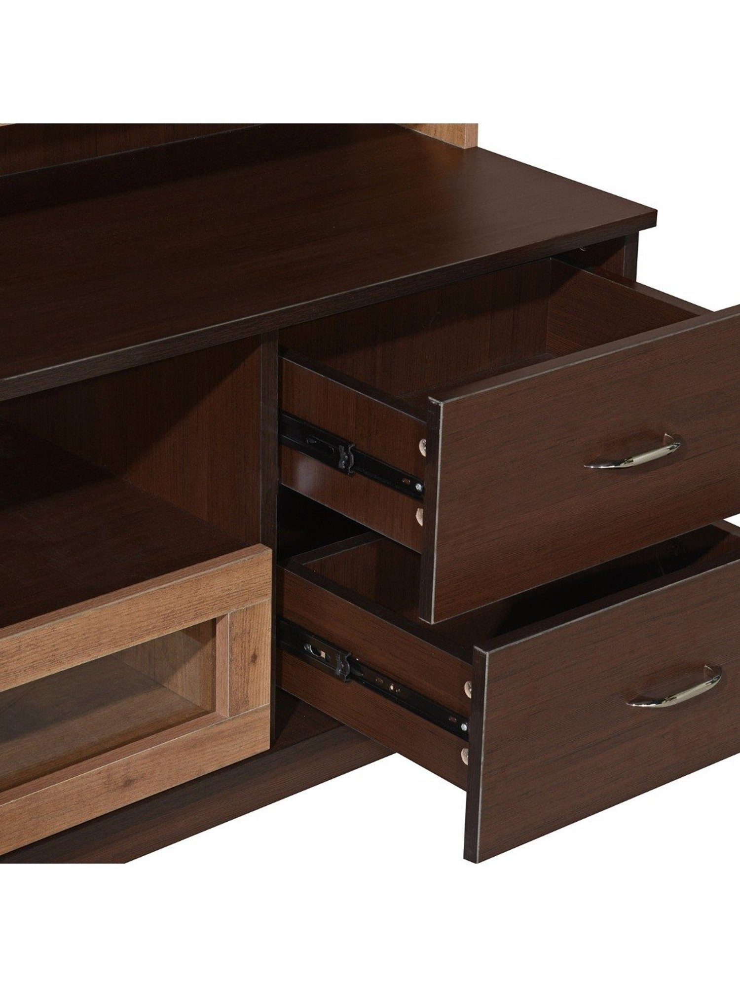 Nilkamal Cora White Engineered Wood TV Entertainment Unit with 2 Shelves