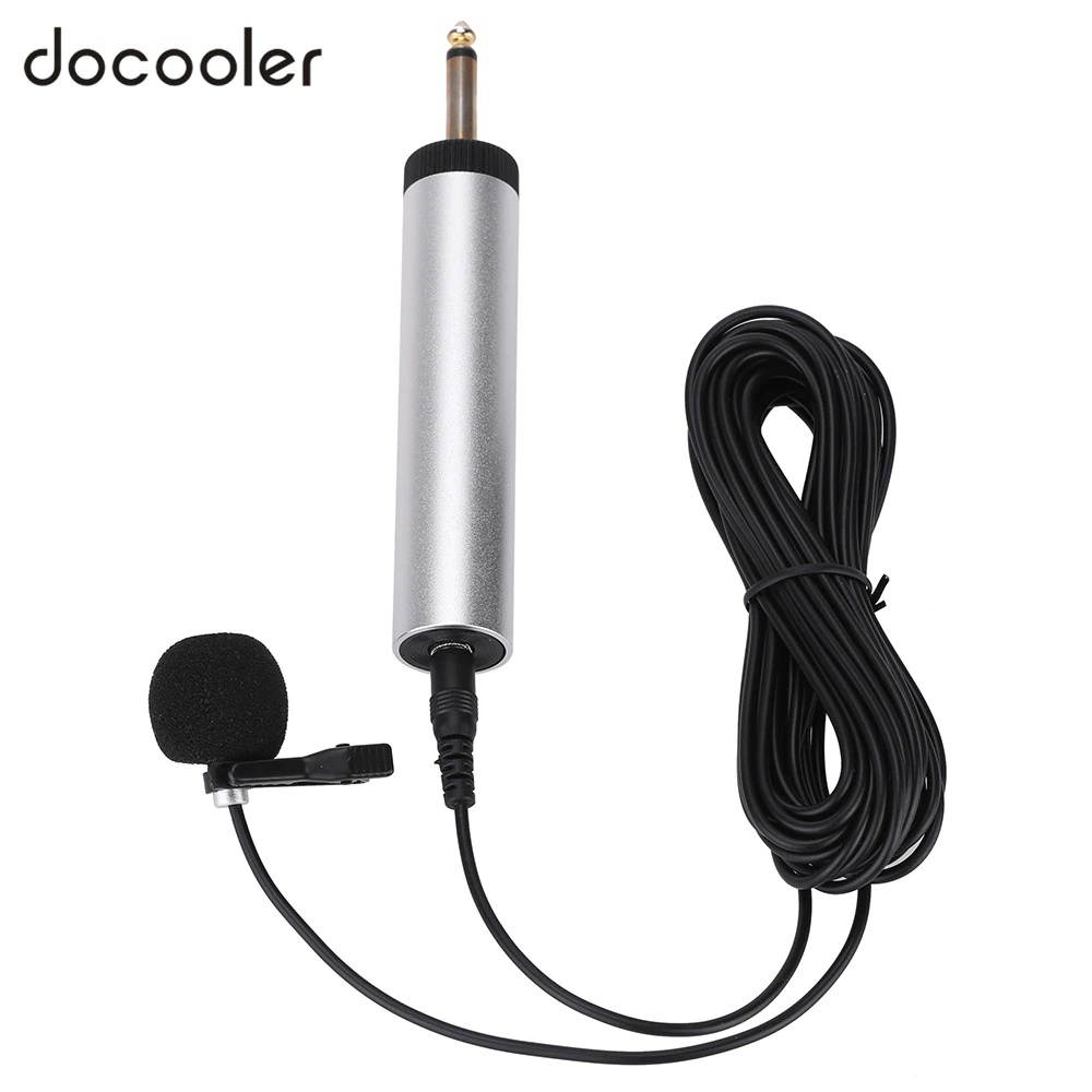 Mini Condenser Microphone Portable Wired Electret Lapel Lavalier Clip-on Musical Instrument mikrofon for Guitar Trumpet Violin