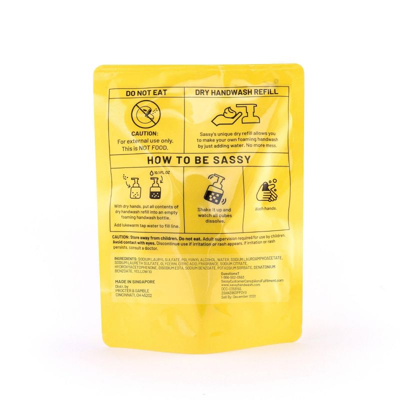 Sassy Foaming Hand Soap Refill - Mango Coconut - 1.5oz