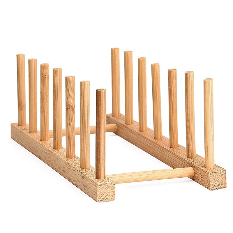 Record Storage Holder Stand Rack Eco Friendly Wooden CD Display Stand Stackable Modern CD Holder Portable Countertop Desktop Magazine Rack iPad Stand Record Storage Shelf for 12 and 7 Recor