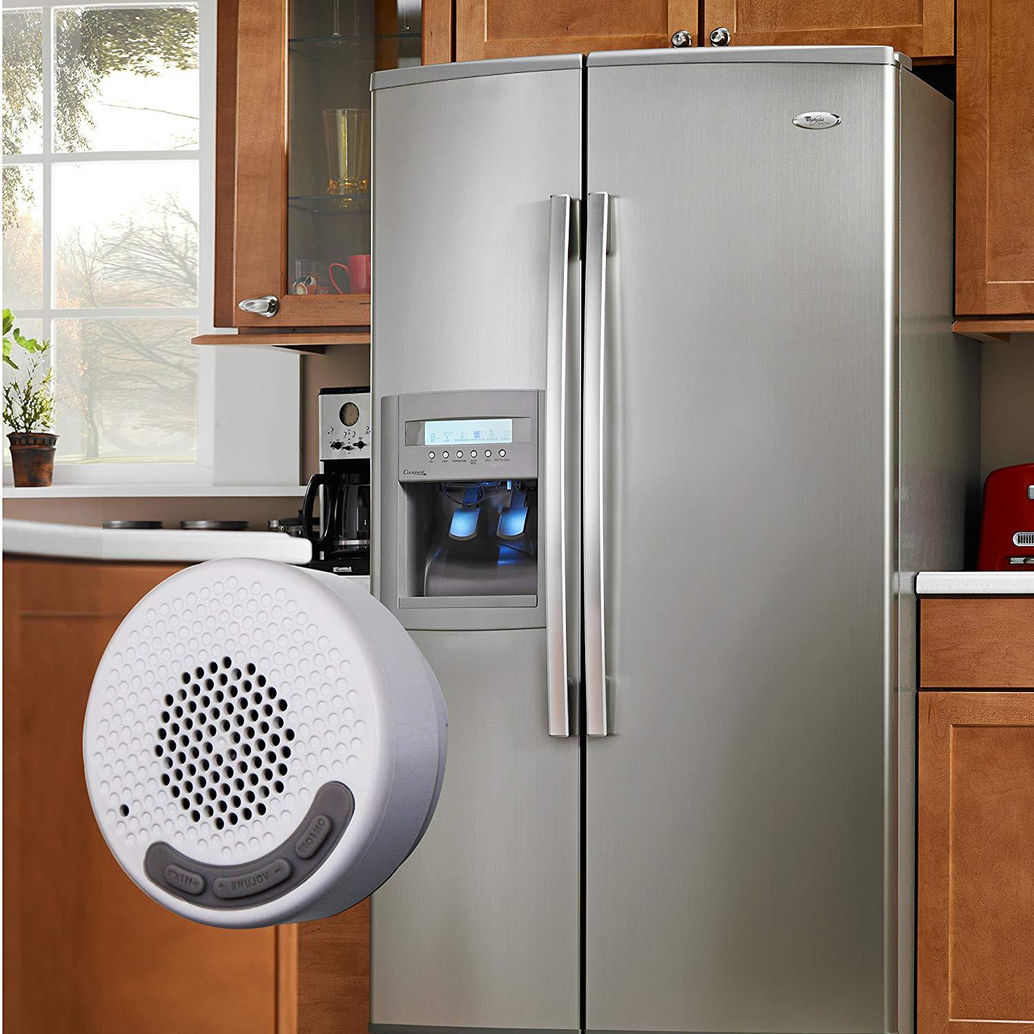 YOO.MEE Magnetic Suction Music Speakers with Waterproof, Portable, and Colorful Suit for anyplace in Your Kitchen Cooking or Bath Showering, for Music and Phone Wireless Kitchen and Bath Speaker