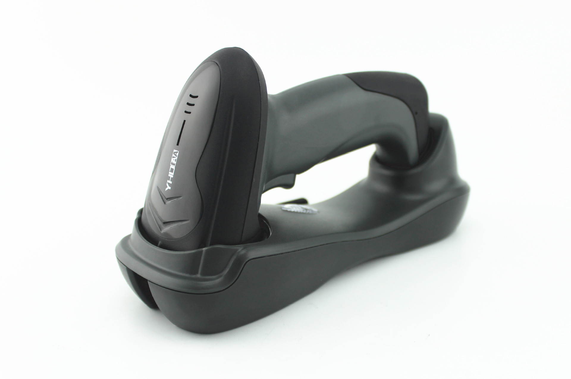 433MHz Wireless Laser Barcode Scanner Label Reader with Charger Base Handheld Barcode Scanning Gun for Supermarket Shop