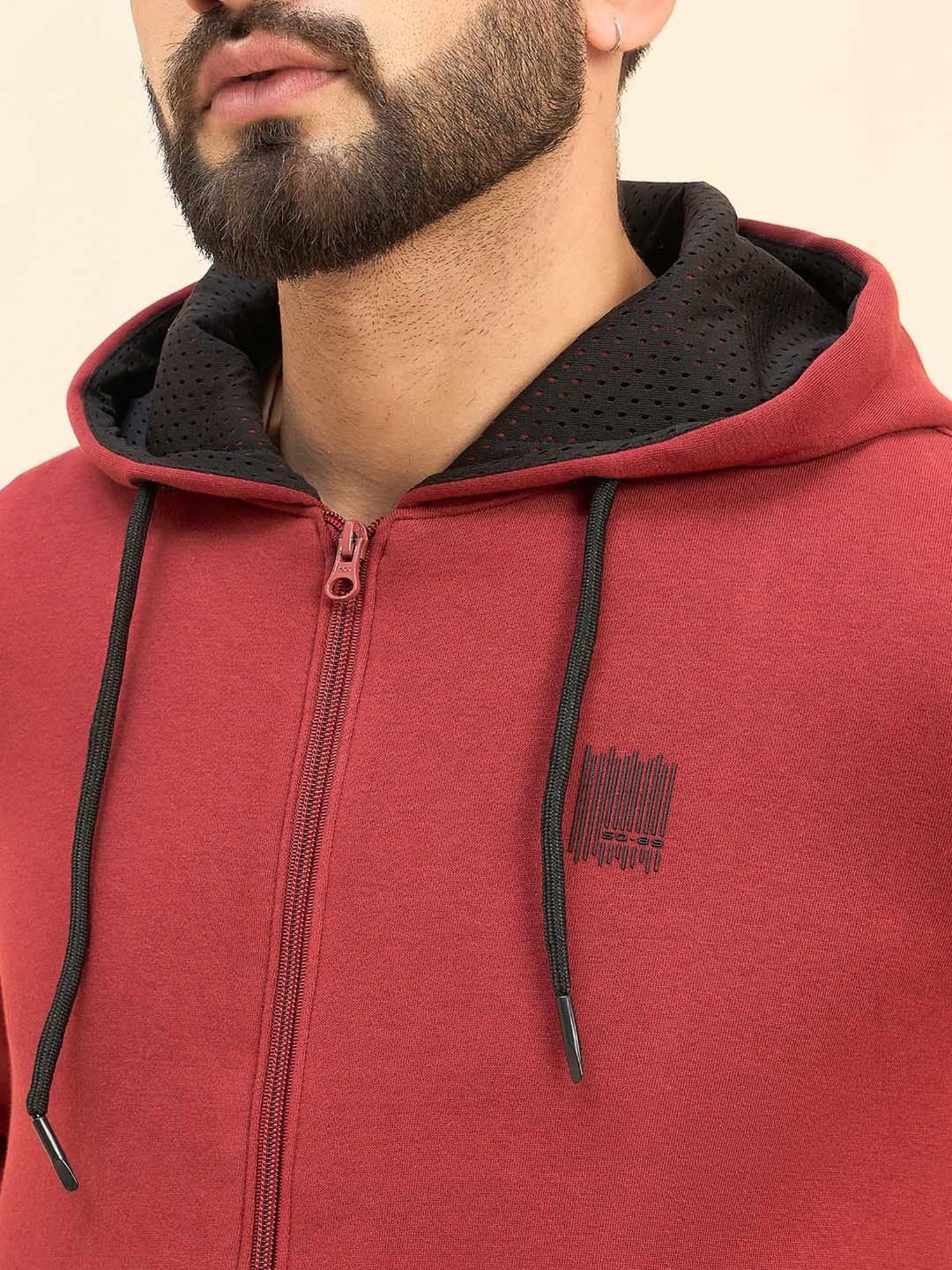 Sweet Dreams Red Regular Fit Hooded Sweatshirt