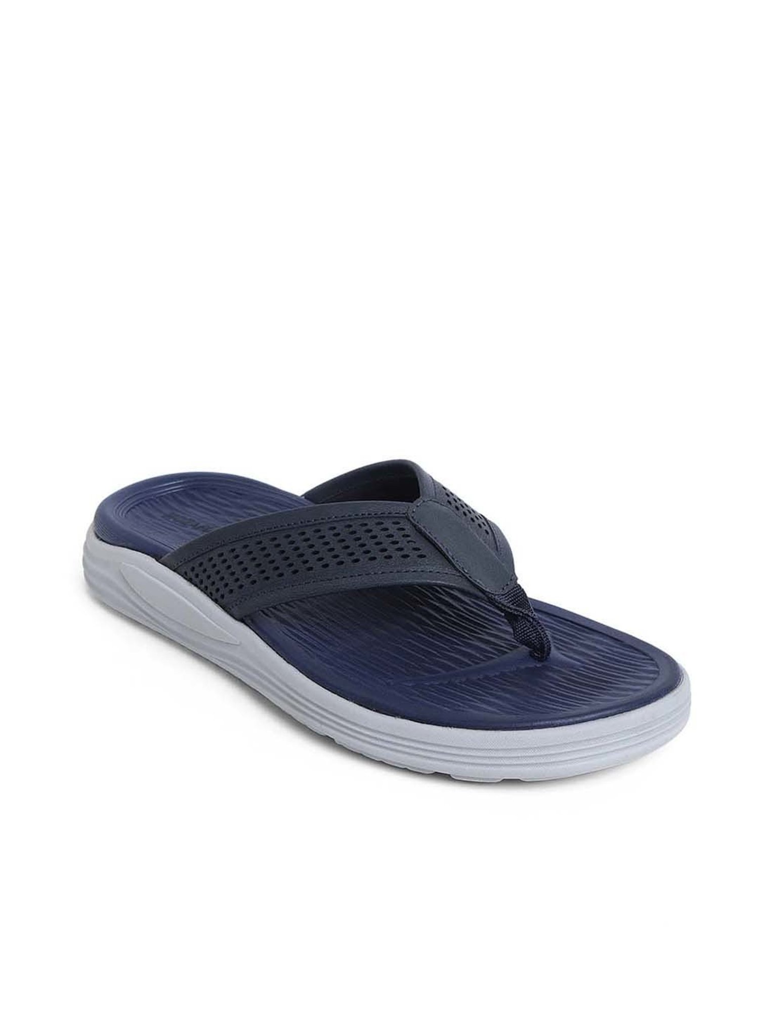 Mozafia Men's Navy Flip Flops
