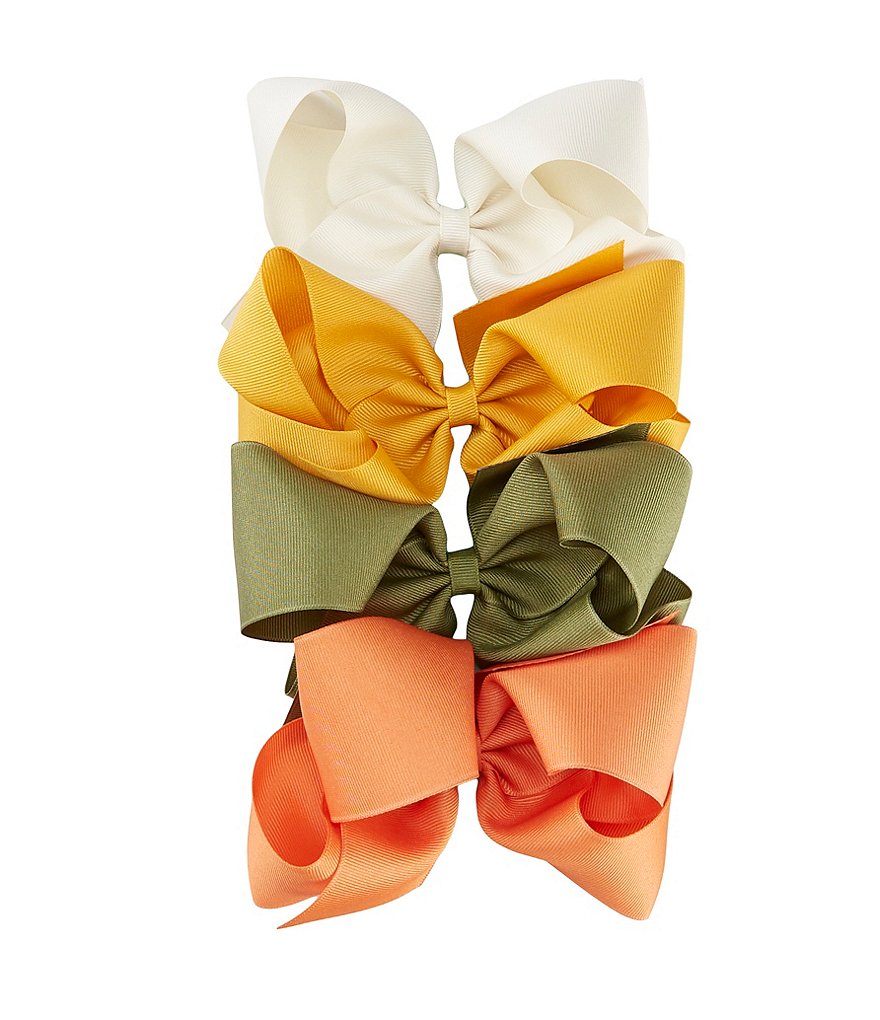 Edgehill Collection Little Girls Sparkle Satin Bow Wrap Headband