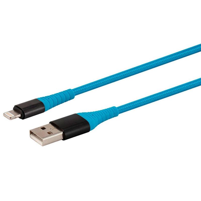 Monoprice AtlasFlex Series Durable MFi Certified Lightning to USB Type-A Charge & Sync Kevlar-Reinforced Nylon-Bra