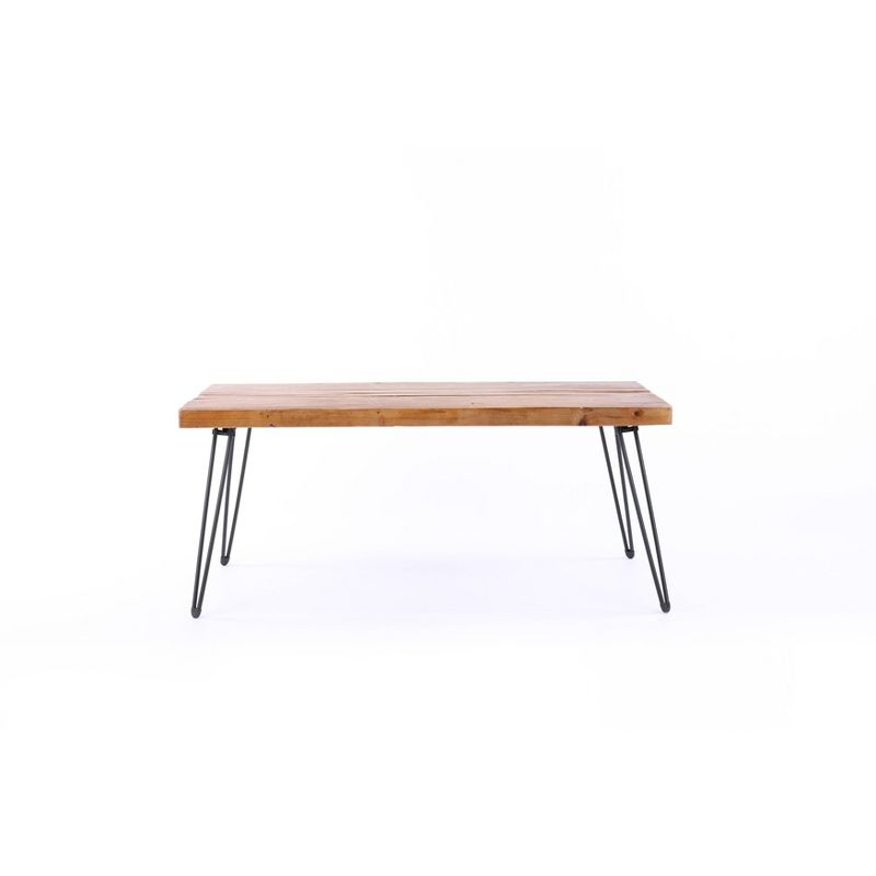 42" Exeter Coffee Table Natural/Black - Summerland Home