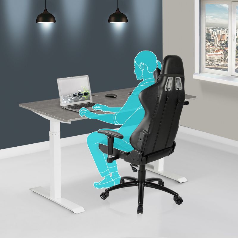 Automatic Sit To Stand Desk Gray - Techni Mobili