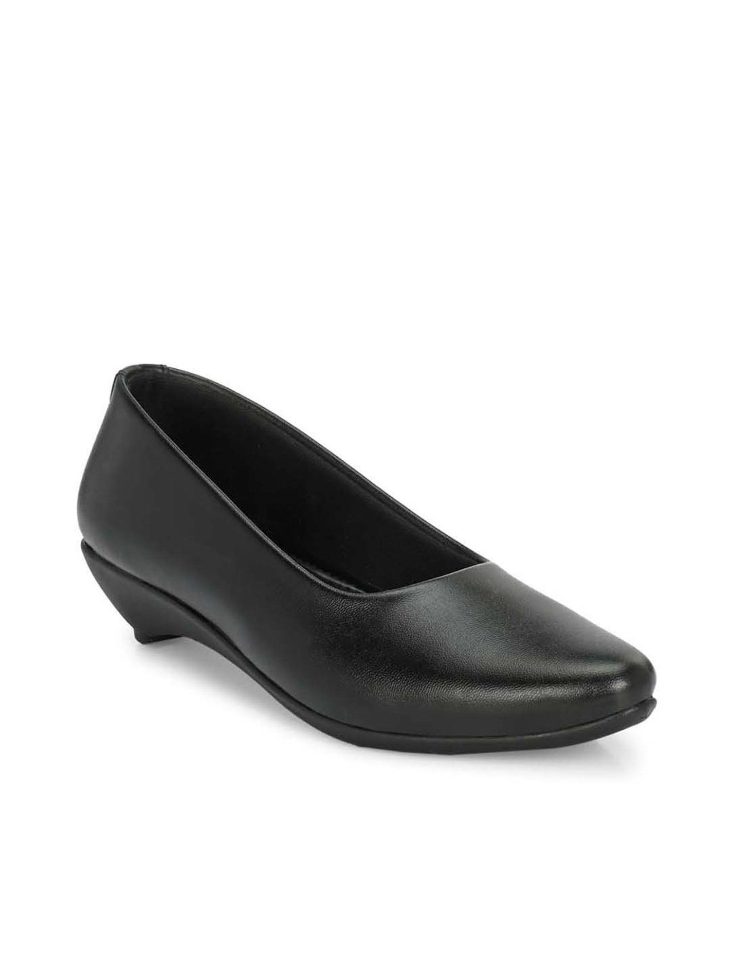 Eego Italy Women's Black Wedge Pumps