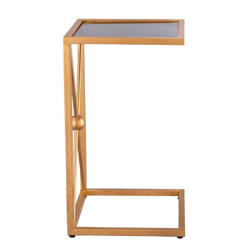 Marlow C Table with X Base Black/Gold - Carolina Chair & Table