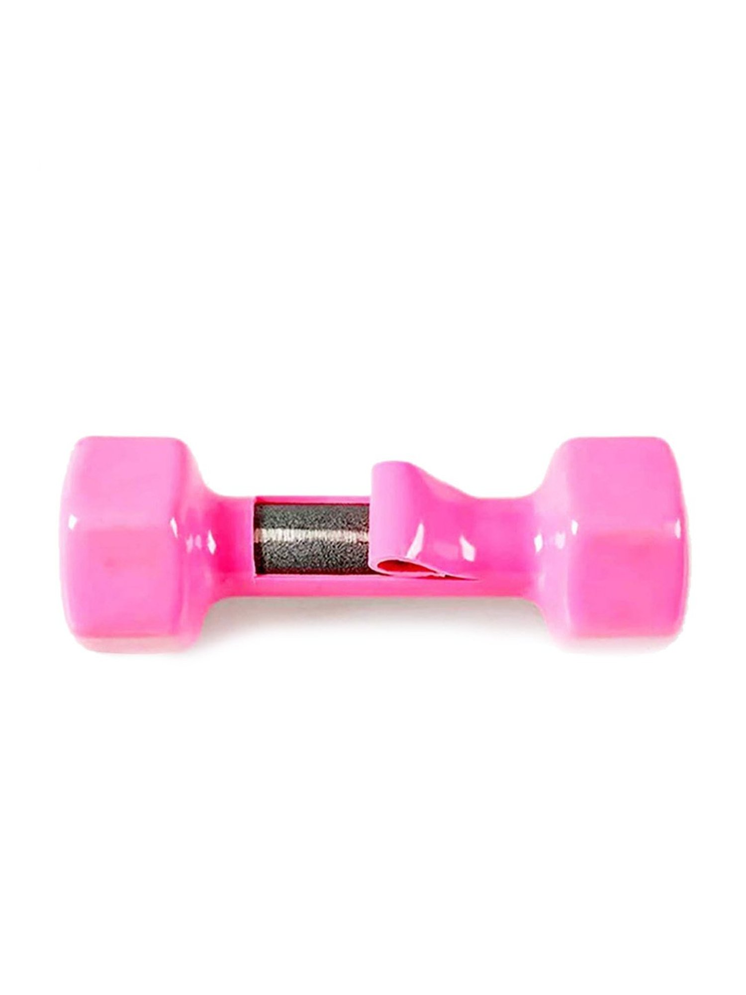 KAKSS Cast Iron Vinyl Coated Dumbbells (Pink) Size - 0.5KG