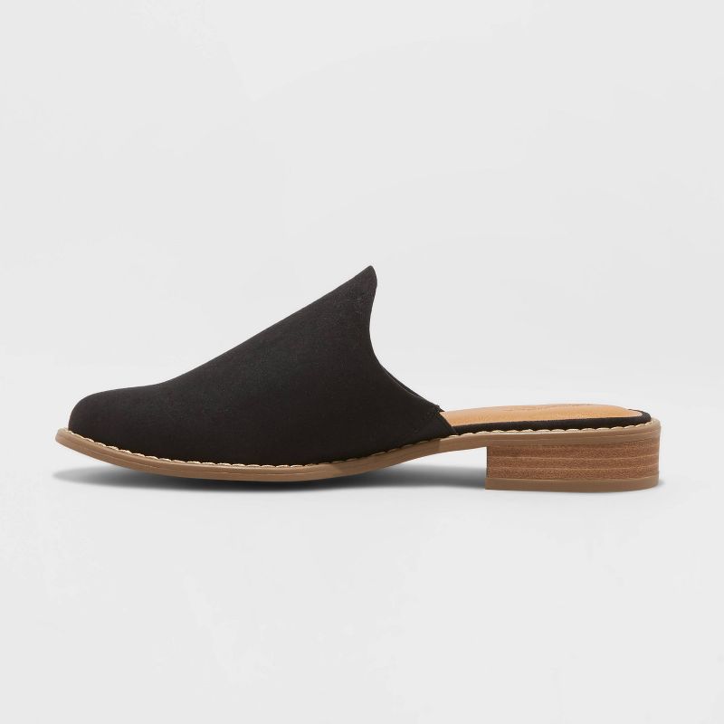 Women's Maura Microsuede Mules - Universal Thread™ Black 5