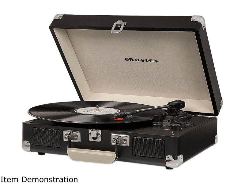 Crosley Cruiser Deluxe Portable Bluetooth Turntable, CHALKBOARD, CR8005D-CB