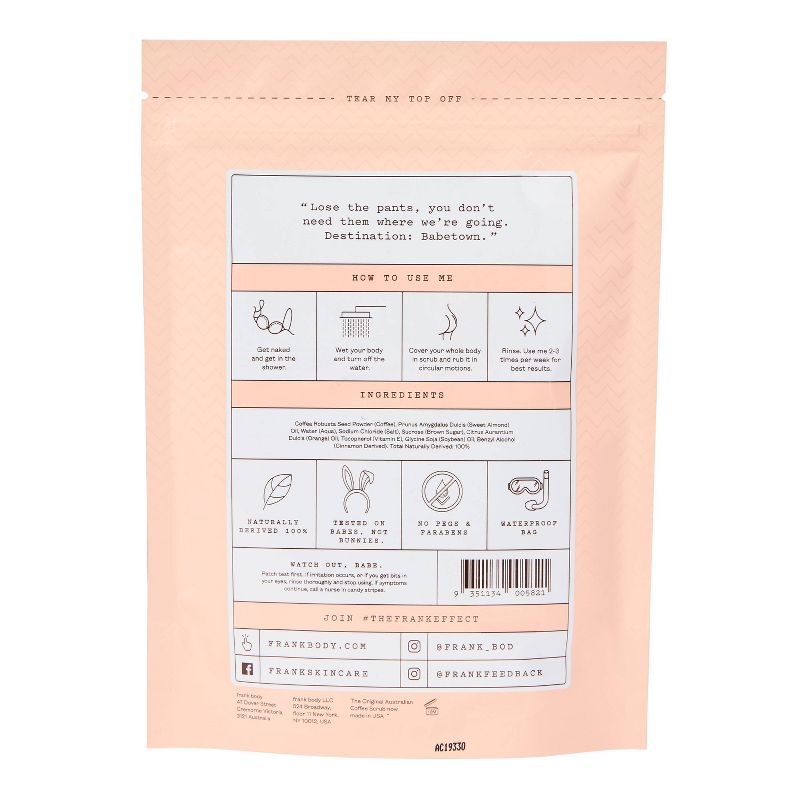 frank body Original Coffee Scrub - 7.05oz