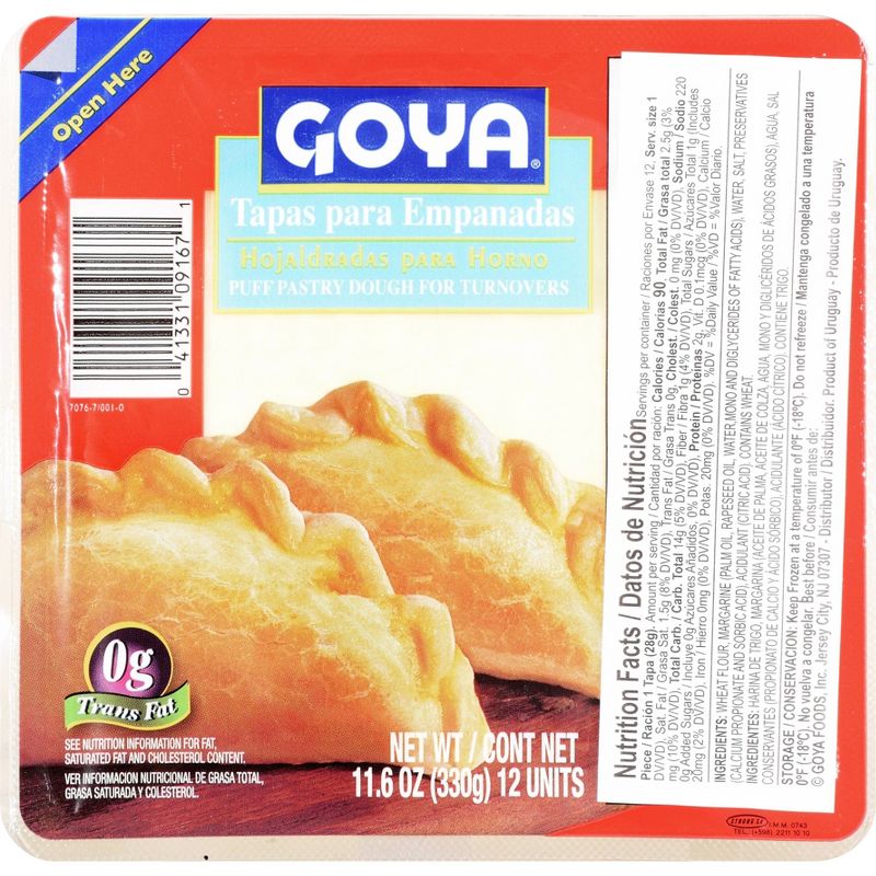 Goya Frozen Tapas Para Empanadas - 11.6oz