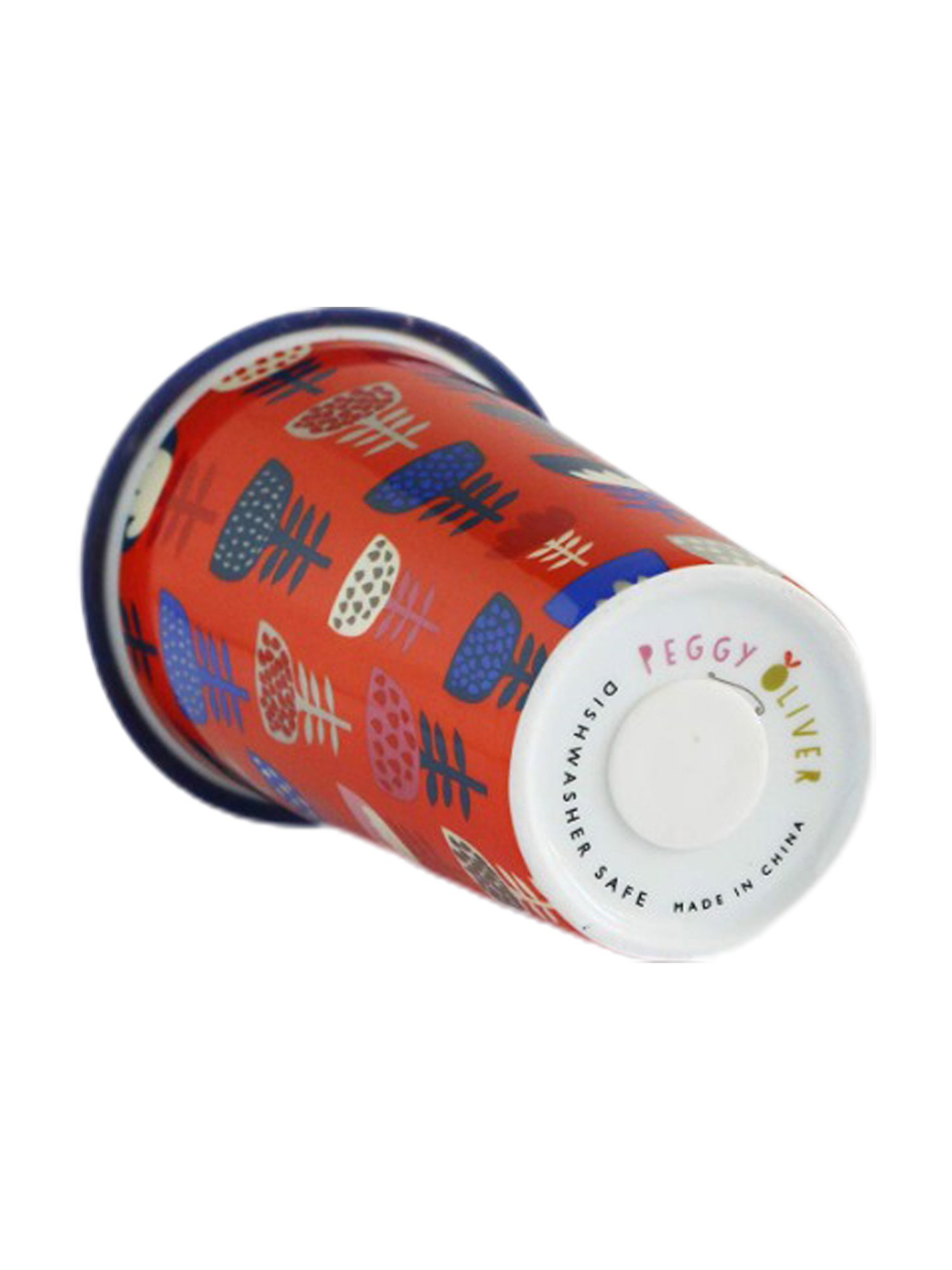 Corelle Peggy Oliver ?Red ?Ceramic Travel Mug