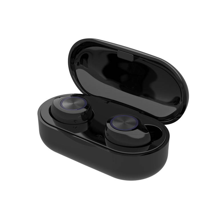 TWS Wireless Bluetooth 5.0 HiFi Stereo Headset TW60 Earbuds Auto on-Off Touch Control Handsfree Built-in HD Mic