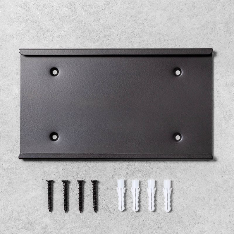 House Numbers Mounting Plate Black 3 Spaces - Hearth & Hand™ with Magnolia