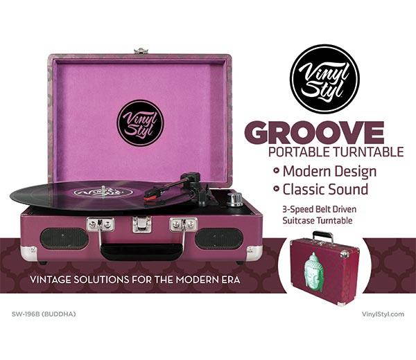 Vinyl Styl Groove Portable Turntable [Buddah]